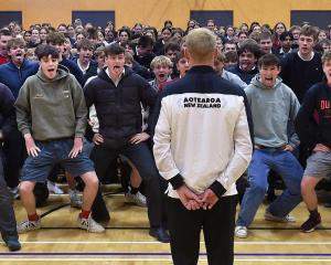 Olympic gold medallist Finn Butcher was welcomed back to his alma mater Dunstan High School in...