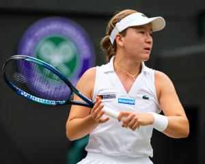 Lulu Sun's reached the last eight during a remarkable run at Wimbledon last month. Photo: Getty...