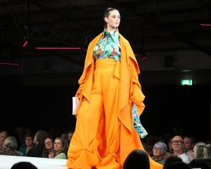 This design by Tegan Rose Vickery won the overall award at the Hokonui Fashion Design Awards....