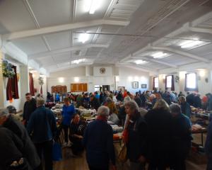 Crafters filled the Scottish Hall last weekend for the annual Oamaru Altrusa Fabric Bazaar. PHOTO...