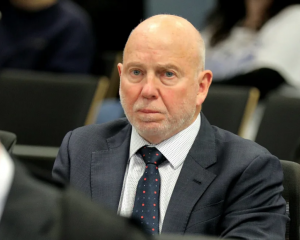 Philip Polkinghorne at the first day of his trial for the murder of his wife at the High Court at...