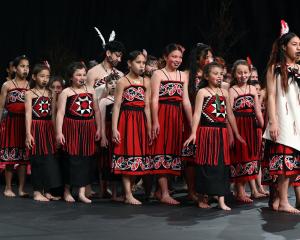 Brockville Full Primary School Ngā Manu Tiōriōri o Whakaari perform at the opening night of the...