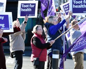 Access Community Healthcare workers launched industrial action yesterday outside their Macandrew...