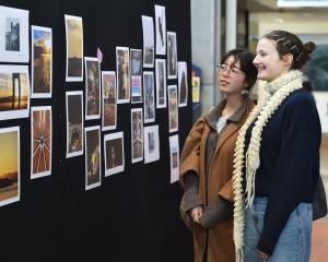 University of Otago public health students Anita Pownall (left), of Wellington, and Vega McHaffi,...