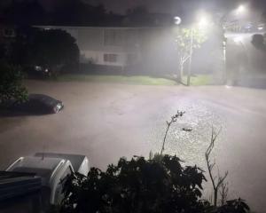 Flooding in Whitby, in Porirua. Photo: Matt OIiver / supplied