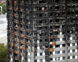 The Grenfell Tower in London was destroyed by fire in July 2017. Photo: Reuters 