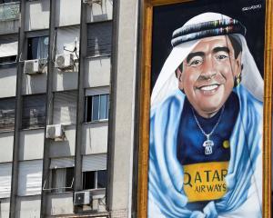 An 11m-high mural by urban artist Alfredo Segatori, depicting Argentine football great Diego...