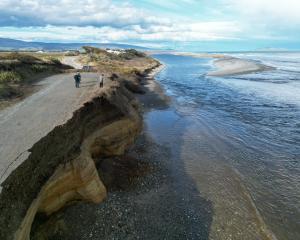 The coastal community of Bluecliffs in Southland is worried their cribs will be eroded into the...