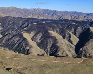 Blackened ground remains in North Otago after a large vegetation fire burned through the Tokarahi...