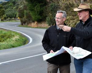 TL Survey Services Ltd manager and licensed cadastral surveyor Mark Geddes (left) and senior...