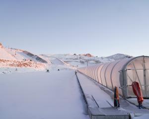 Cardrona welcomed an early dump of snow on the mountain as they prepare for the ski season. Photo...