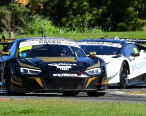 Christchurch pair Steve Brooks and Bill Riding guide their Audi R8 to victory in the three-hour...