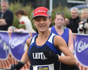 Mel Aitken won the third of her four Dunedin Marathon women’s titles in 2016. PHOTO: ODT FILES