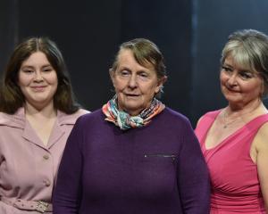 Bothered and Bewildered's (from left) Laura Whelan (young Irene), Kay Masters (Irene) and Alison...