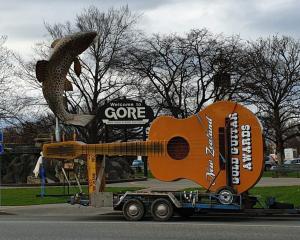 The old Gold Guitar sculpture is looking for a new place to call home. PHOTO: TRADE ME