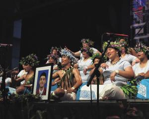 Trinity Catholic College Polyfest Pasifika group perform its tribute to late classmate Enere...