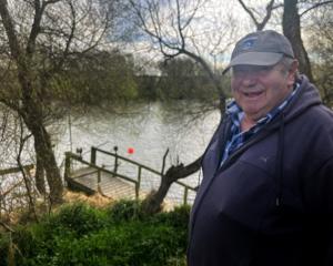 Allen Herbert at his stand on the Mataura River near Fortrose. PHOTOS: GERRIT DOPPENBERG