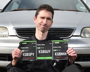 Dunedin film-maker Sergey Sushinskiy is upset his ideas for a number plate were rejected by the...