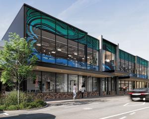 Architect's drawing of the new South Dunedin Library. Image: supplied