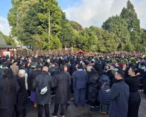 Thousands gather at Turangawaewae for Kiingi Tuheitia's tangihanga. PHOTO: RNZ