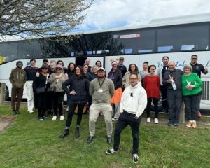 NKMPT and Te Waipounamu Kia Piki Te Ora staff arrive at Timaru picking up passengers as they...