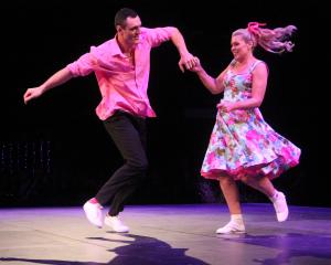 Melissa Vining and her dance partner Joe Robins in action at Rocking with the Stars on Saturday...