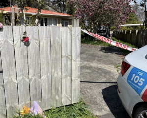 Flowers have been left at the house in Hamilton where the 8-year-old boy was fatally injured on...