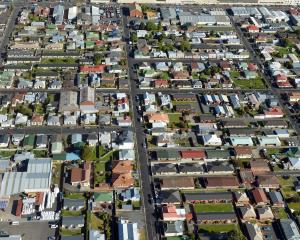 An aerial view of South Dunedin. Photo: ODT files