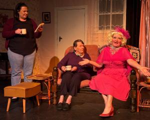 Bothered and Bewildered cast (from left) Laura Wells (Beth), Kay Masters (Irene), and Alison...