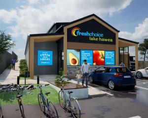 An artist's impression of the FreshChoice Lake Hāwea store from September last year. IMAGE:...