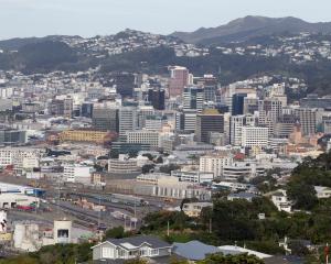 The Wellington CBD, viewed from Khandallah. Photo: NZ Herald