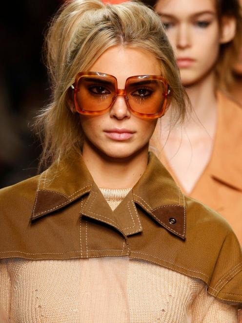 Kendall Jenner at at the Fendi show. Photo: Getty Images 