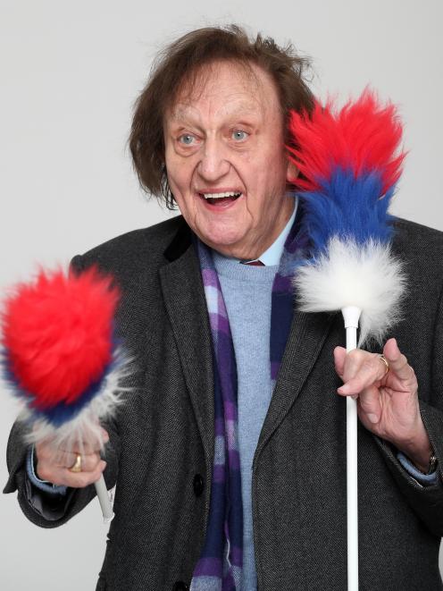 Ken Dodd with his tickle sticks. Photo: Getty Images 