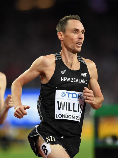 Nick Willis competes at the world championships in London in 2017.