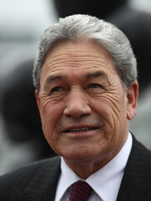 Winston Peters on the campaign trail in Auckland on Thursday. Photo: Getty Images 