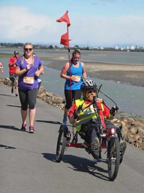 Hand cyclist Sarah Kerr wants pedestrians to be understanding towards cyclists who don't feel...