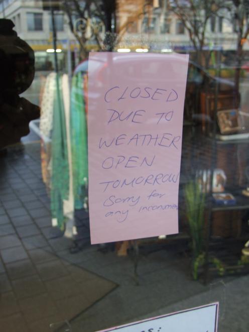 Some businesses closed early on Friday. Photo: Sally Rae