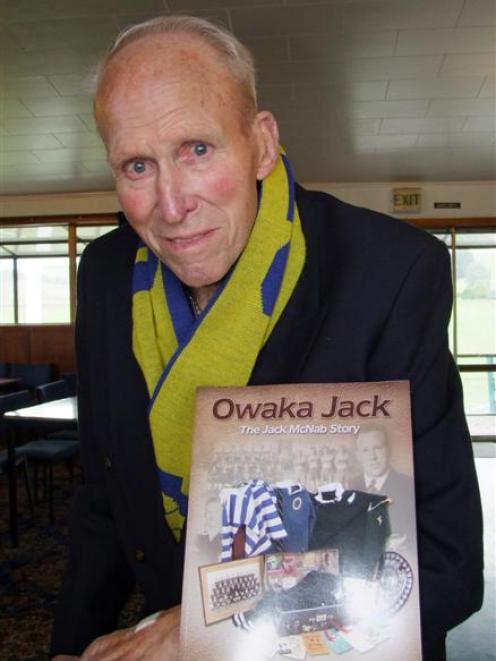 Jack McNab, who loved to promote Owaka wherever he went. Photo by Glenn Conway.