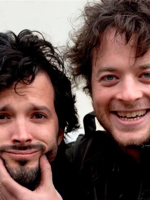 Bret McKenzie (left), of The Flight of the Conchords, and Hamish Blake, of Australia's Hamish and...