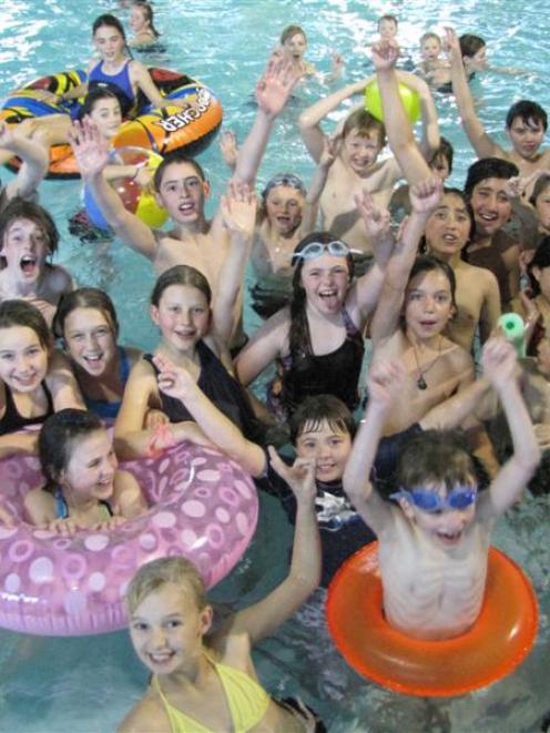 Children at the Wild About Water Pool Party held at Alpine Aqualand yesterday afternoon. The...