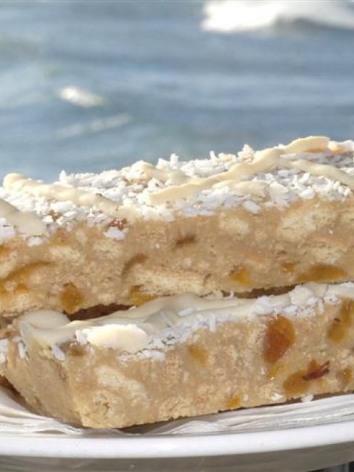 Classic Cafe's apricot slice. Photo by Gregor Richardson.