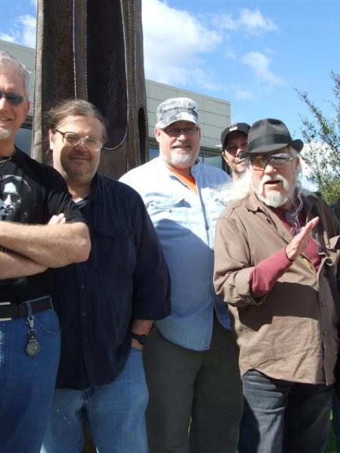 Dr Hook band members (from left), Stevie Ray Anderson, Brian Davidson, Freddie Lee, Cayce Sawyer,...