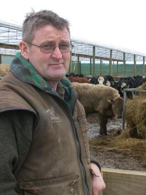 Gary Coker, who is finishing beef cattle on prime Southland sheep and dairying country. Photo by...