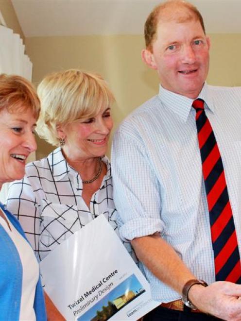 High Country Medical Trust trustees Joy Paterson (left), Priscilla Cameron and chairman Simon...