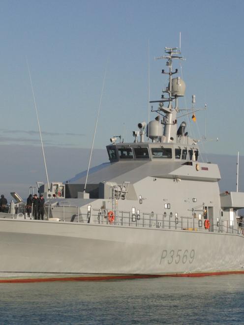 HMNZS Rotoiti, the first of four inshore patrol vessels, Devenport, Auckland. Photo by NZPA.