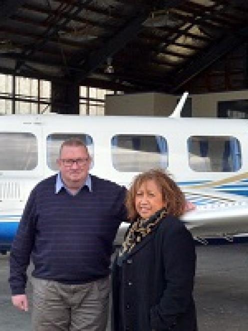 Mainland Air owner/operators Philip Kean, and his wife Shirley, with their latest addition, a 10...