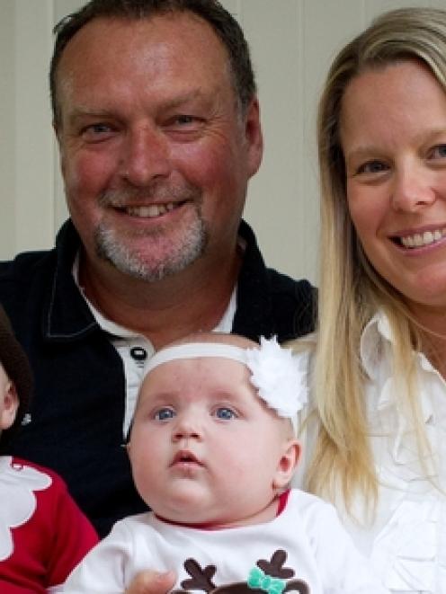 Martin and Jane Weekes say twins Parker (left) and Poppy have given them immense happiness. Photo...