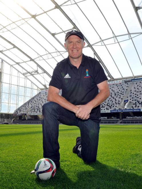 New Fifa under-20 World Cup Dunedin venue manager Mike McGarry at Forsyth Barr Stadium yesterday....