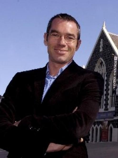 New Fortune Theatre manager Jeremy Smith outside the theatre yesterday. Photo by Jane Dawber.