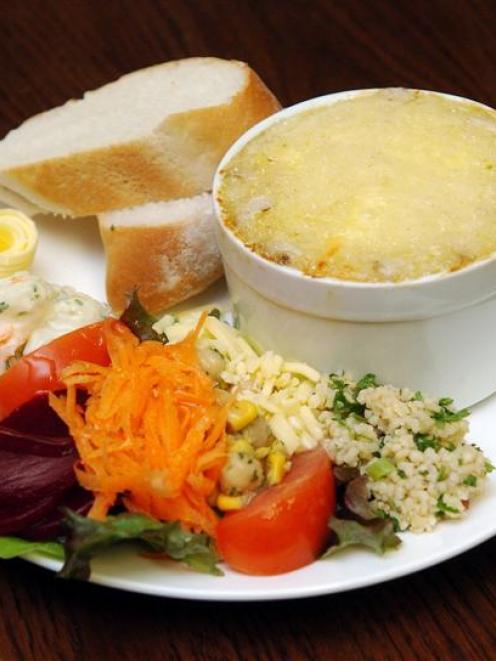 Orange Cafe's smoked fish pie. Photo by Gerard O'Brien.